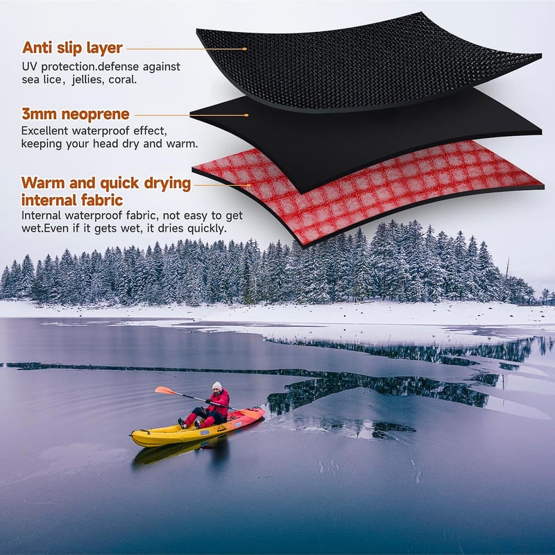 Tontron 3mm Neoprene Paddling Kayaking Mitts - Image 3